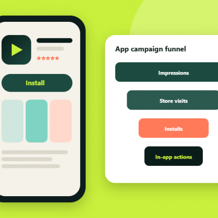 App install campaign illustration