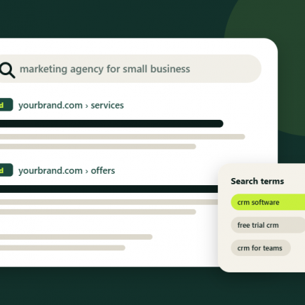 Google Ads search campaign illustration