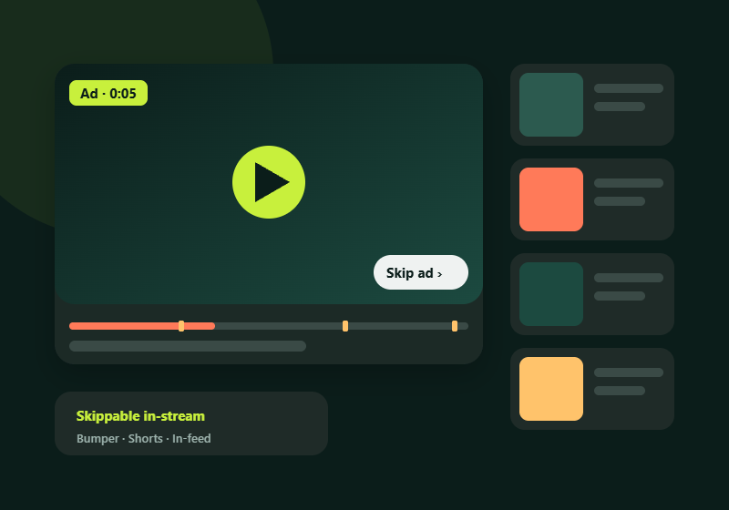 YouTube Ads services by Vioris